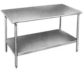 Stainless steel prep table
